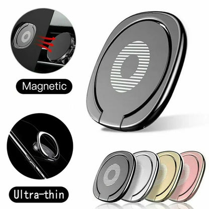 Mini 360 Degree Rotation Finger Ring Holder Foldable Metal Phone Stand Mount Smartphone Holder for Xiaomi Huawei iPhone Sangsung