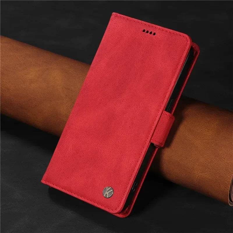 Magnetic Flip Wallet Case For Samsung Galaxy S8 S9 S10 Plus S20 S21 FE S22 S23 S24 S25 Ultra Holder Leather Stand Book Bag Cover