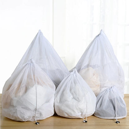 Nylon Mesh Laundry Bag - Adjustable Shoulder Strap, Drawstring Closure, Perfect for Dorms & Apartments