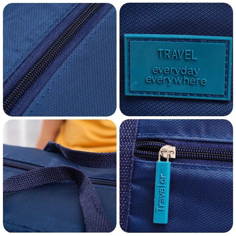 Lightweight Foldable Travel Duffel Bag: Unisex Tote Carry-On Luggage for Weekenders & Overnight Stays