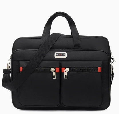 15.6 Inch Business Laptop Bag Oxford Cloth Multi‑Pocket Briefcase, Shoulder Messenger Handbag for Office Travel