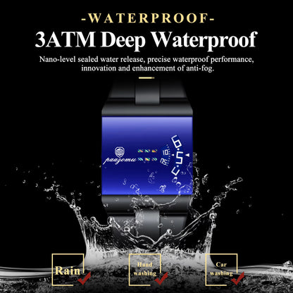 PAAZOMU Fashion Original Men Clock Waterproof Stainless Steel Elegant Man Wristwatch Quartz Casual Business Men's Watches Reloj