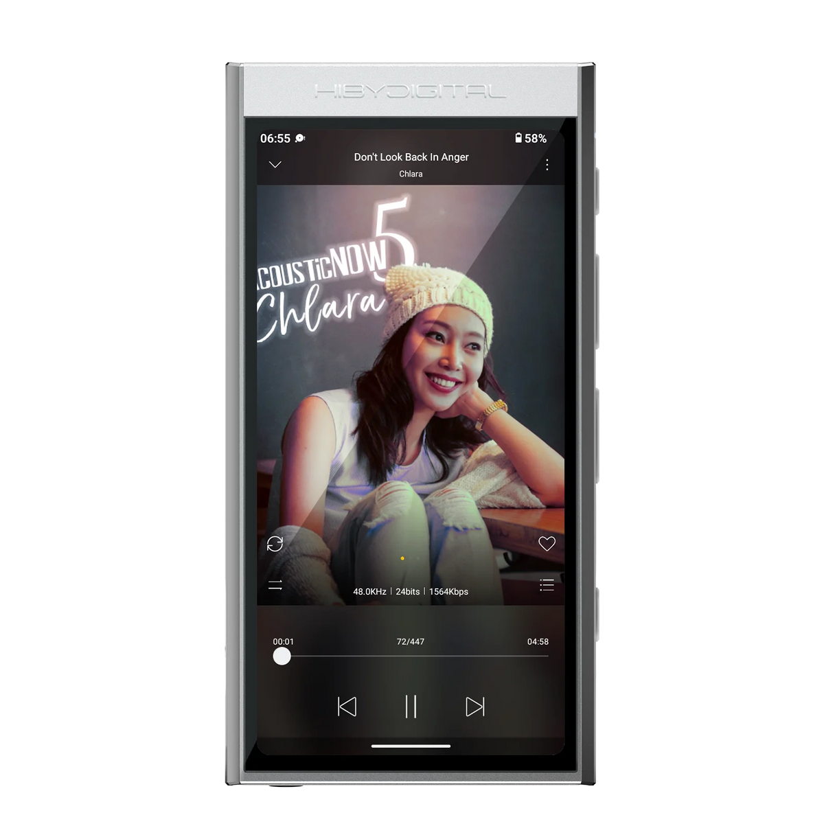 HiBy Digital M300 Android13 Music Player HiFi Bluetooth WiFi 32GB DSD256 PCM768 Web Radio Dual Mic Loudspeaker 29hr 3.5mm Output