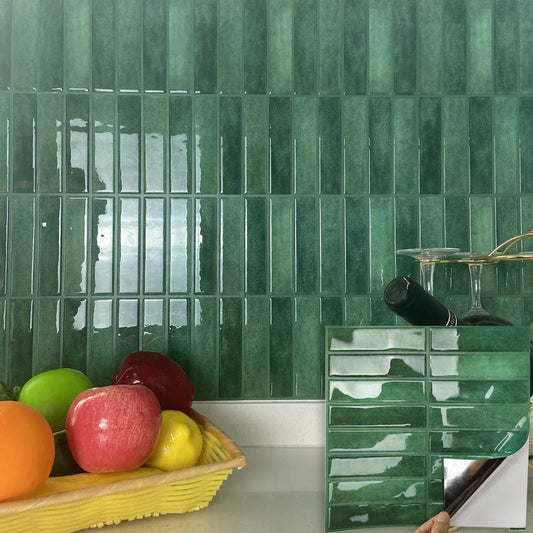 10 Sheets Peel and Stick Tiles 3D Waterproof Wall Tiles for Living Room RV PVC Wall Panels Interior Wall Decoration - Urbizia