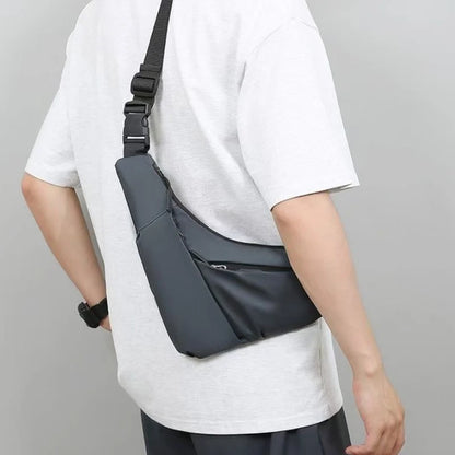 Men's Versatile Casual Chest Bag Multi-color Option Crossbody Shoulder Bag for Daily Commuting Outings