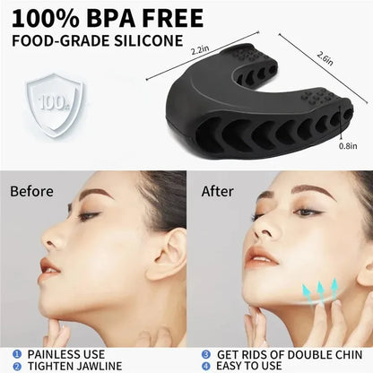 U Shape Jaw Exerciser New Facial Mouth Jawline Face Fitness Muscle Chew Ball Bite Breaker Training Equipment - Urbizia