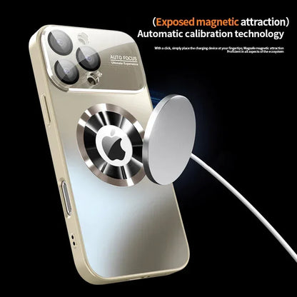 Titanium Metallic Matte MagSafe iPhone Case with Lens Protection