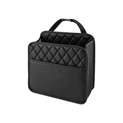 Leather Car Seat Back Storage and Organizer Bag