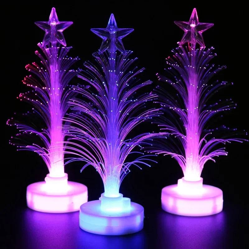 LED Mini Christmas Tree Night Light – Color-Changing Holiday Decor