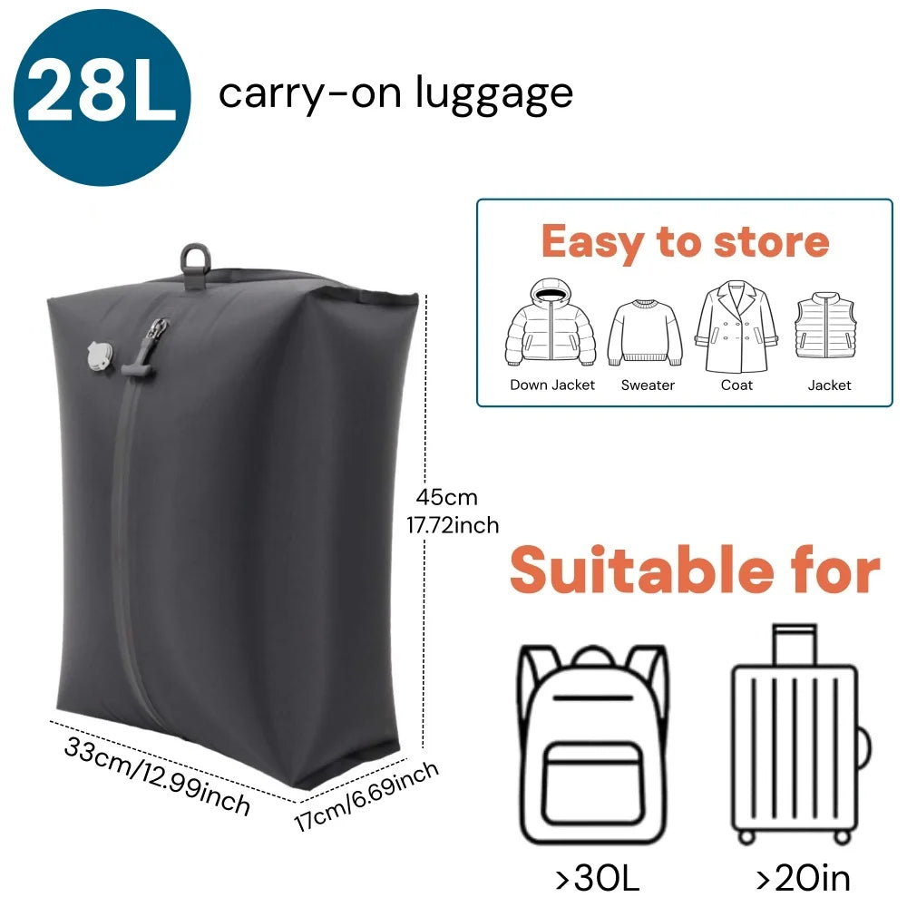Vacuum Storage Bags, Travel Essentials Suitcases Clothes Organizer Packaging Bag Practical Accessories Compression Packing Cubes