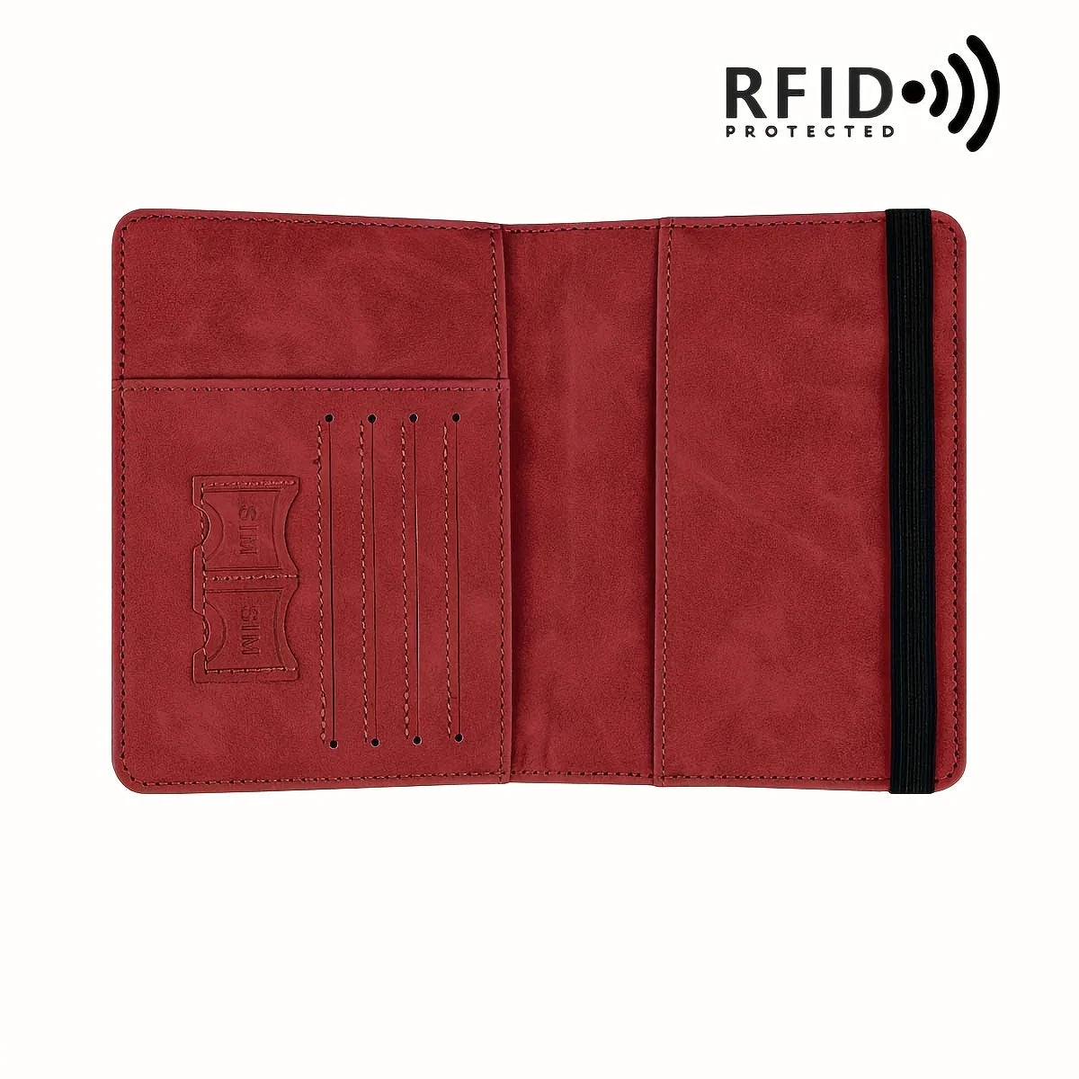 Retro PU Travel Passport Holder, RFID Blocking  Multi-Function Wallet, Passport Covers with Slots for Cards and Personal Items