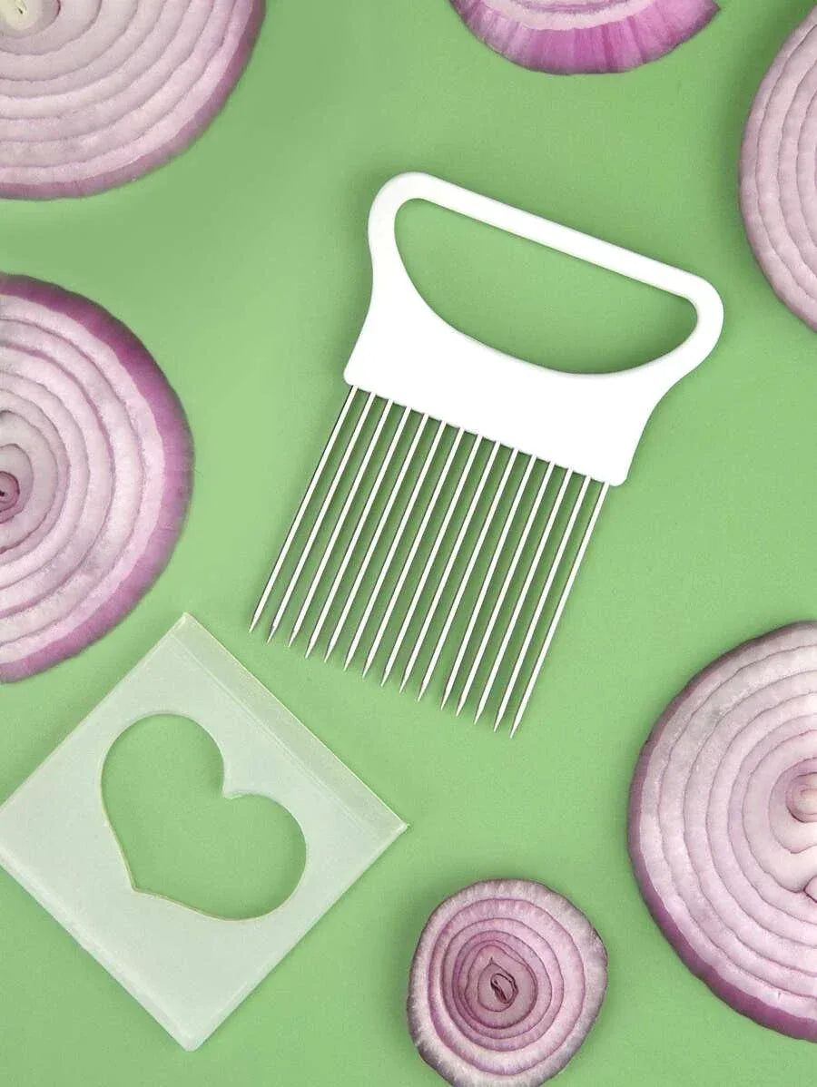 Onion Slicer Holder Stainless Steel Kitchen Tool