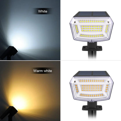 Built-in Large Capacity Battery 1200mAh LED Solar Floodlight Waterproof Spotlight Lamp Long Working Time For Garden Lawn Pathway