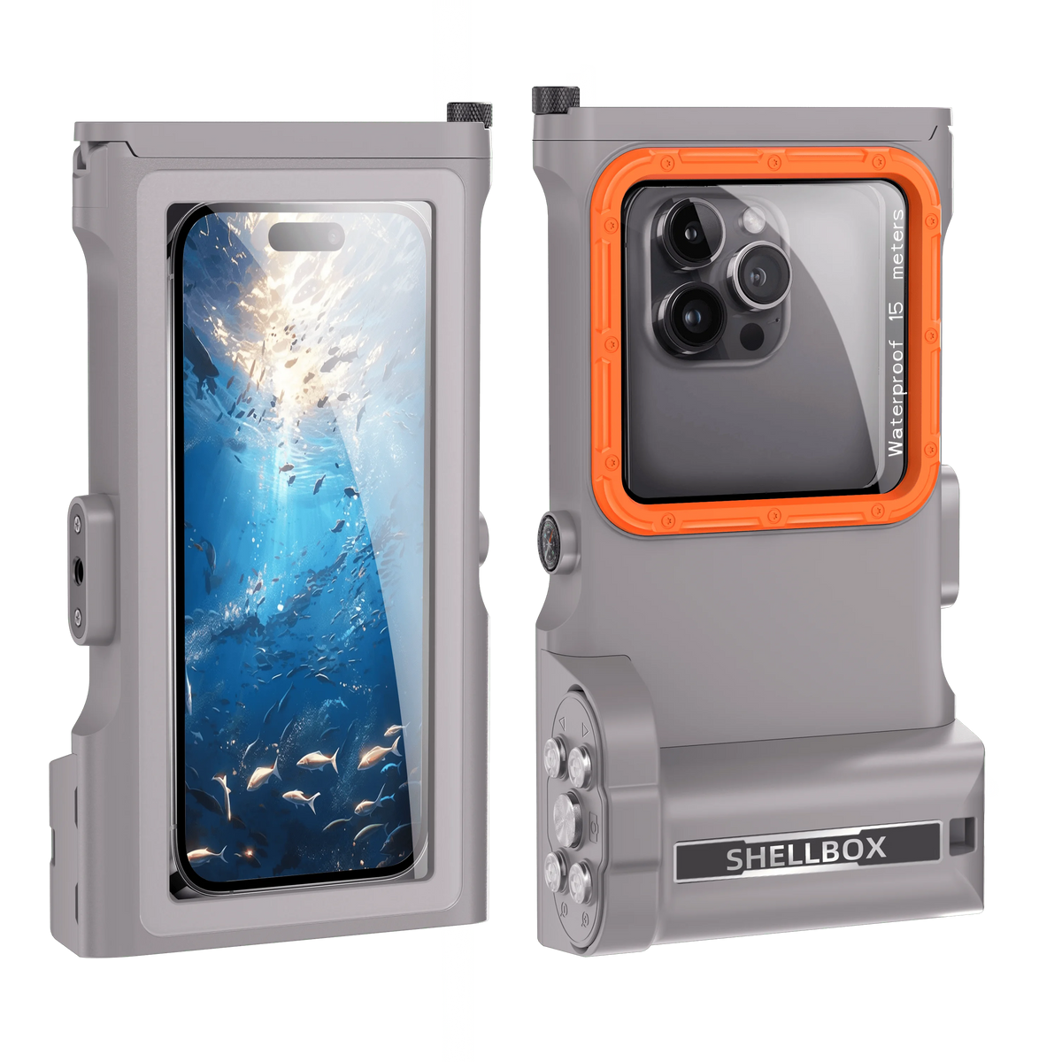 Shellbox Newly Upgraded Third-Generation Diving Bluetooth Remote Photography Is Suitable 6.9-Inch Waterproof Diving Phone Cases