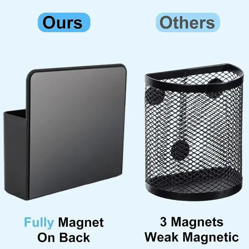 Magnetic Pen Holder Magnetic Cup Locker Organizer Fridge Pen Holder With Strong Magnets Dry Erase Marker Storage Holder - Urbizia