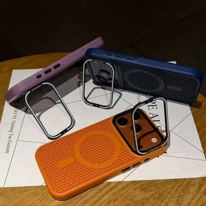 MagSafe Camera Mount Mesh Cooling Shockproof iPhone Case