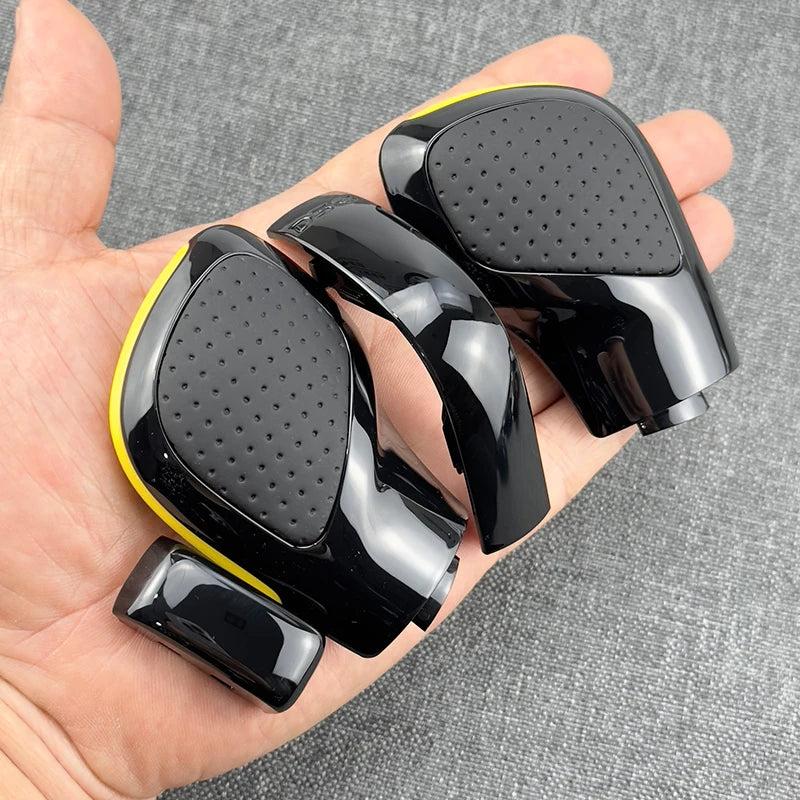Black Chrome With Suede Leather Gear Shift Knob Side Cover DSG Emblem For VW Golf 6 7 R GTI Passat B7 B8 CC R20 Jetta MK6 GLI