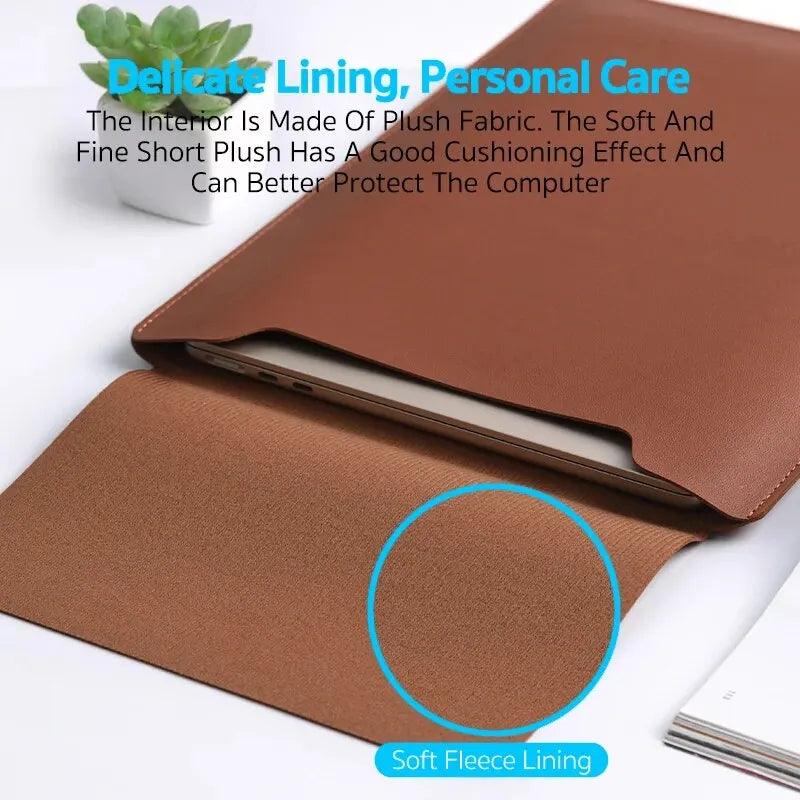 PU Laptop Sleeve Bag for MacBook & Laptops 13–16 Inch