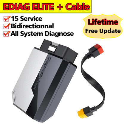 KINGBOLEN EDIAG ELITE Lifetime Free Update All System Car Diagnostic Tool Bidirectional OBD2 Scanner 15 Service Active Tester