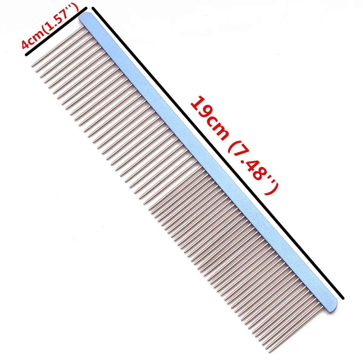 Pet Grooming Combs Aluminum Alloy Brush For Dogs Boundary Knot Massage Tools Professional Salon Cat Hair Cleaning Crescent Combs - Urbizia