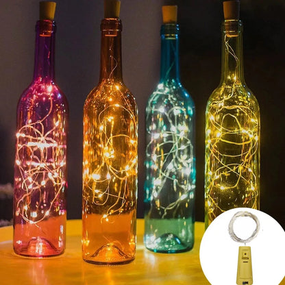 5pcs Wine Bottle Cork Lights
