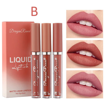 3-Piece Matte Liquid Lipstick Set