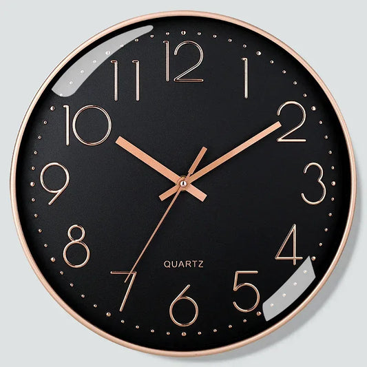8 Inch Mute Quartz Wall Clock Cubic Digital Clock Living Room Bedroom Wall Clock Simple Digital Clock Home Decorations - Urbizia