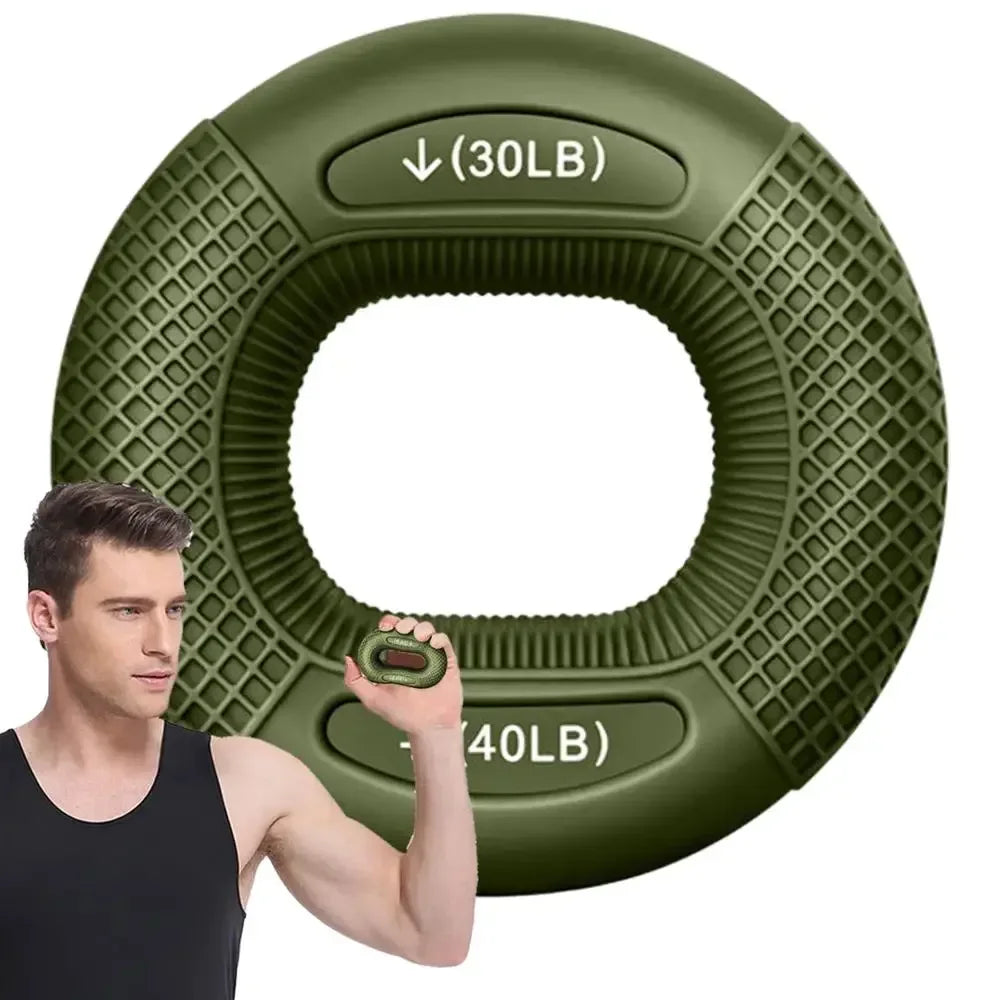 Silicone Finger Gripper Ring Hand Muscle Strengthener Ring Wrist Finger Trainer Exercise Carpal Expander Workout Fitness Device - Urbizia