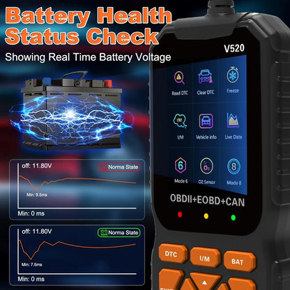 V520 OBD2 Car Diagnostic Scanner – All-in-One Diagnostic Tool for Identifying and Troubleshooting Vehicle Issues.