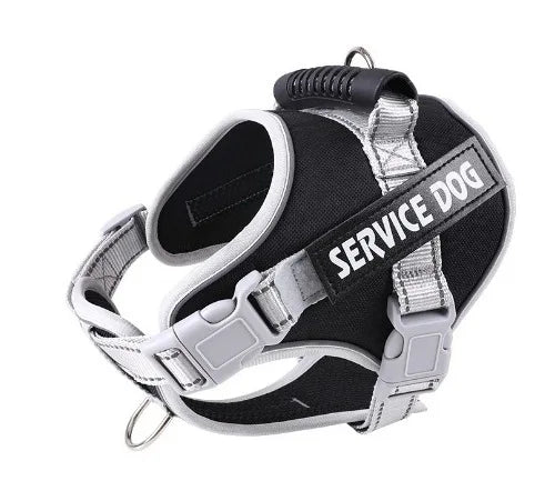 Dog Leash Dog Chest and Back Night Reflective Pet Leash Breathable Explosion-Proof Anti-Breakout Cat Collar