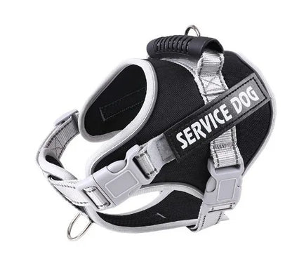 Dog Leash Dog Chest and Back Night Reflective Pet Leash Breathable Explosion-Proof Anti-Breakout Cat Collar