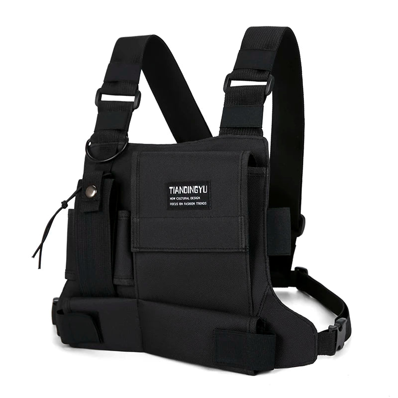 Outdoor Cycling Bag Lightweight Running Vest Backpacks Unisex Hiking Marathon Chest Rig Bag Storage Pocket Men Sports Chest Pack