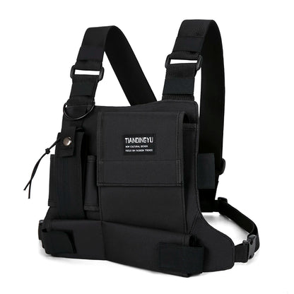 Outdoor Cycling Bag Lightweight Running Vest Backpacks Unisex Hiking Marathon Chest Rig Bag Storage Pocket Men Sports Chest Pack
