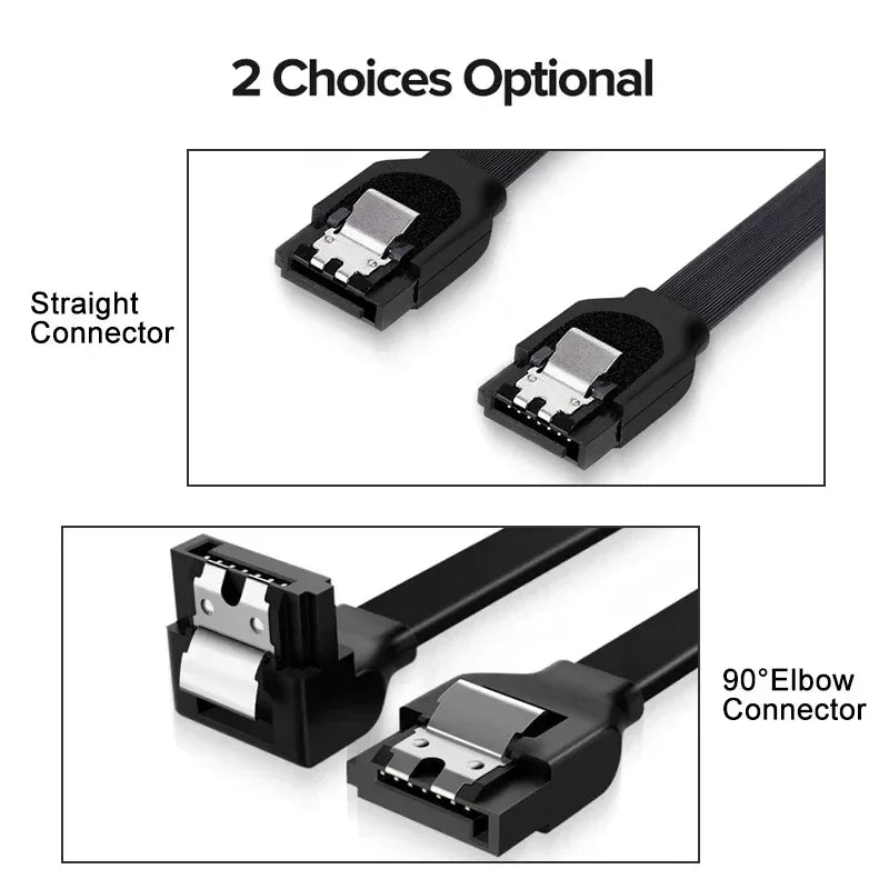SATA 3.0 Data Cable 6Gbps High-Speed HDD SSD