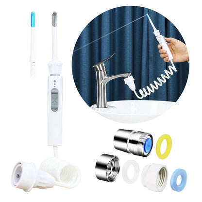 HOMEFISH Detachable Faucet Water Flosser Dental Cleaner Toothbrush - Home Oral Care Device for Deeper Cleaning And Freshness