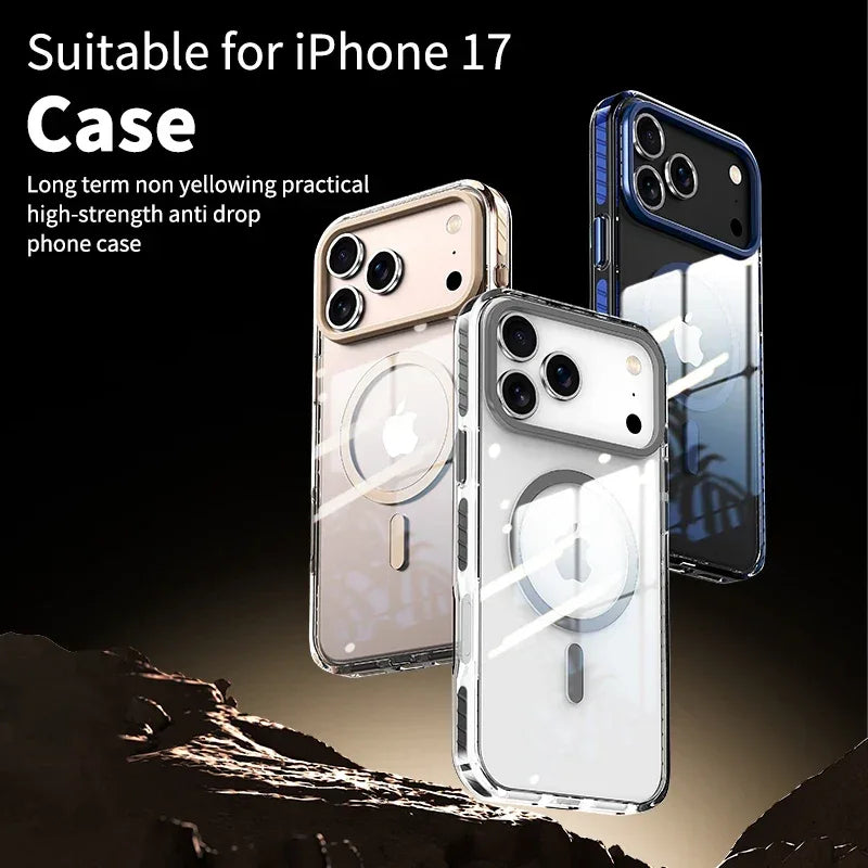 Luxury Magnetic Colorful Border MagSafe iPhone Case