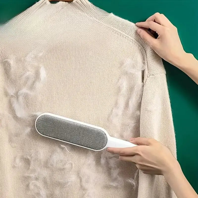 1PC Grey Clothes Lint Remover Brush, Reusable Pet Hair Remover for Clothing, Effective Fabric Shaver for Couch, Carpet, Curtain