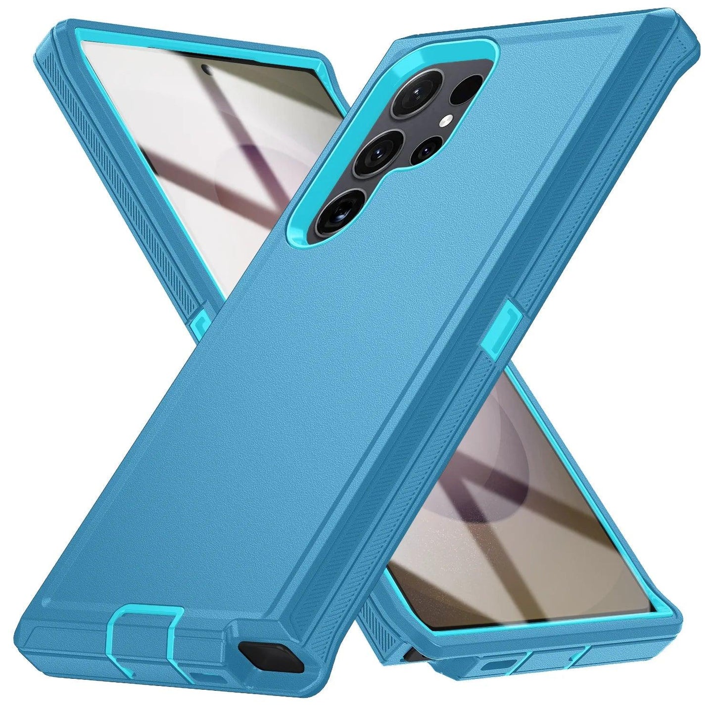 Military Armor Shockproof Phone Cases For Samsung S26 Ultra S24 Plus S23 FE S22 S21 S20 S25 Ultra Hard PC+TPU Bracket Back Cover