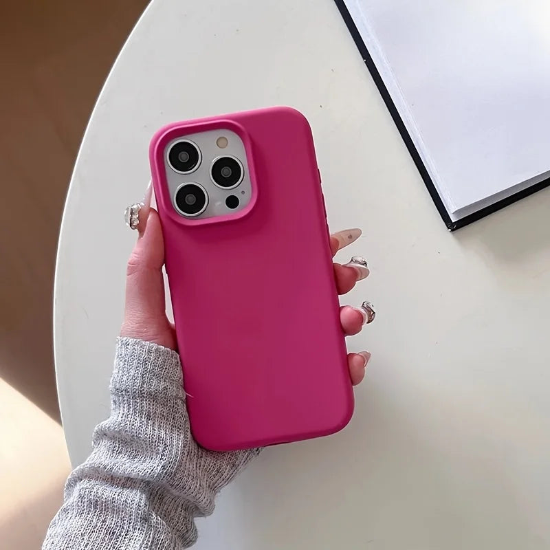 Simple Liquid Silicone Phone Case For iPhone 18 Pro Max 17 16 13 15 14 12 Pro Max Cases With Box Soft Fashion Shockproof Cover