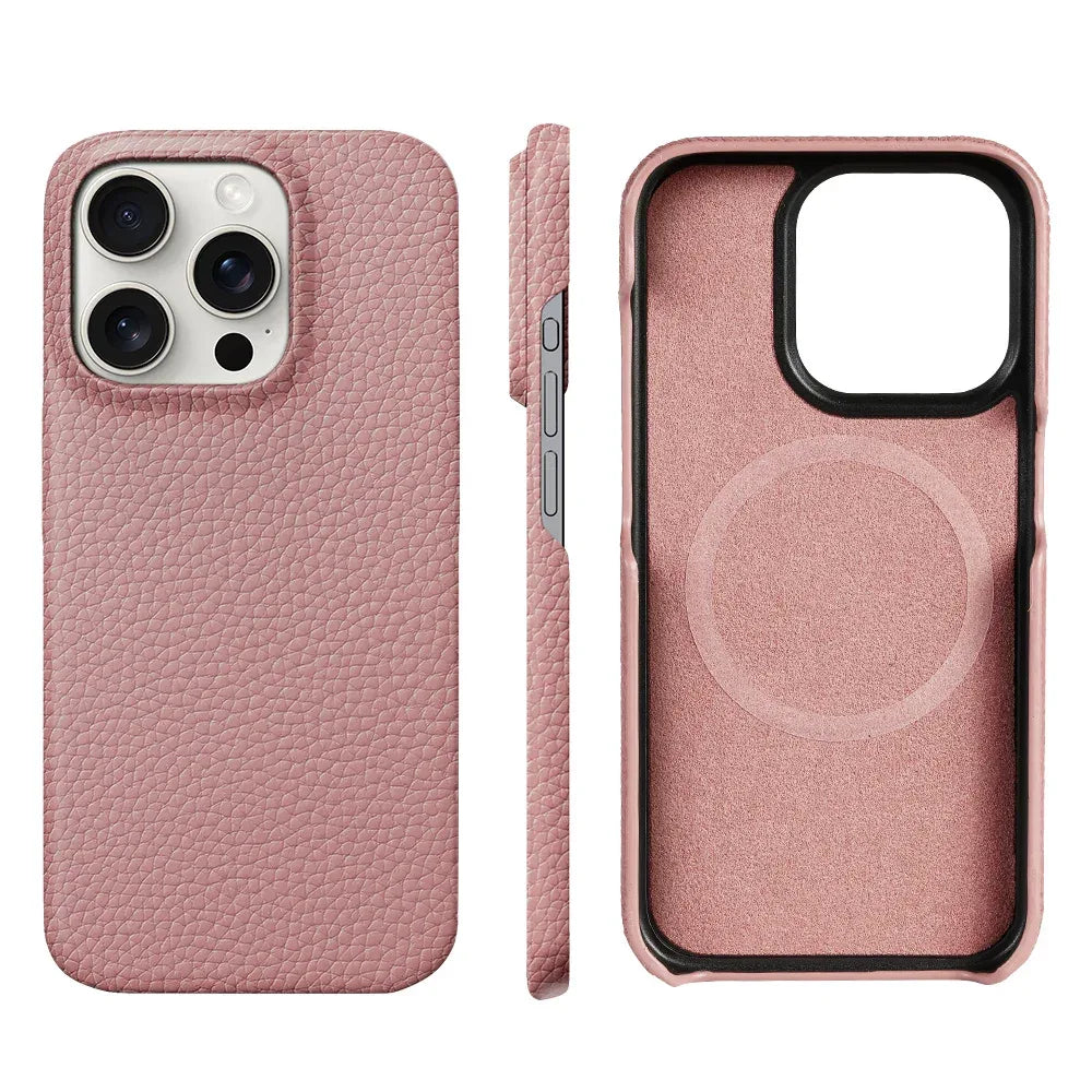 LANGSIDI MagSafe Genuine Leather Case for iPhone 15 & 16