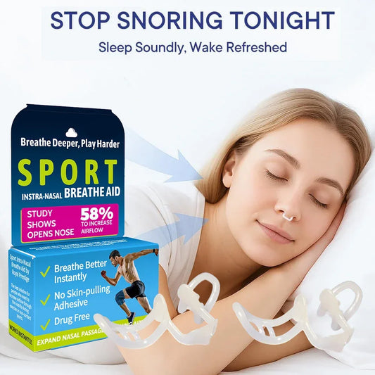 Anti Snore Nasal Dilator Stop Snoring Silicone Nose Clip Sport Easy Breath Nasal Clip Stop Snoring Aid Device Improve Sleeping