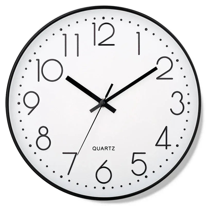 8 Inch Mute Quartz Wall Clock Cubic Digital Clock Living Room Bedroom Wall Clock Simple Digital Clock Home Decorations - Urbizia