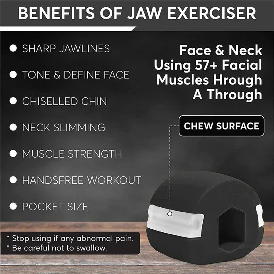 Silica Gel Face Fitness Ball Jaw Exerciser Facial Toner Reduce Double Chin Relax Ball Gym Fitness Training Jawline Simulator - Urbizia