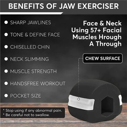 Silica Gel Face Fitness Ball Jaw Exerciser Facial Toner Reduce Double Chin Relax Ball Gym Fitness Training Jawline Simulator - Urbizia