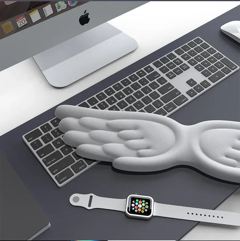 Mechanical Keyboard, Mouse, Wrist Rest, Computer Keyboard, Laptop, Angel Wing, Memory Foam, Mouse Pad Wrist Support - Urbizia