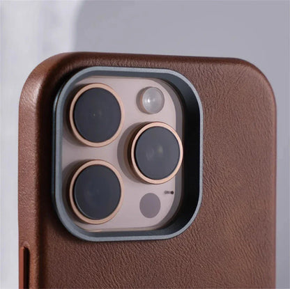Luxury Retro Leather MagSafe Magnetic iPhone Case
