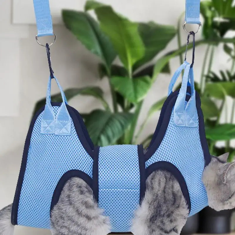 Pet Grooming Hammock With Security Strap Anti Scratch Pet Nail Trimming Pet Hammock Dog Cat Beauty Hanging Pet Supplies