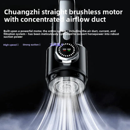 Household/Car Portable 17000pa Large Suction Vacuum Cleaner, High-Power Convenient Handheld Car Vacuum Cleaner