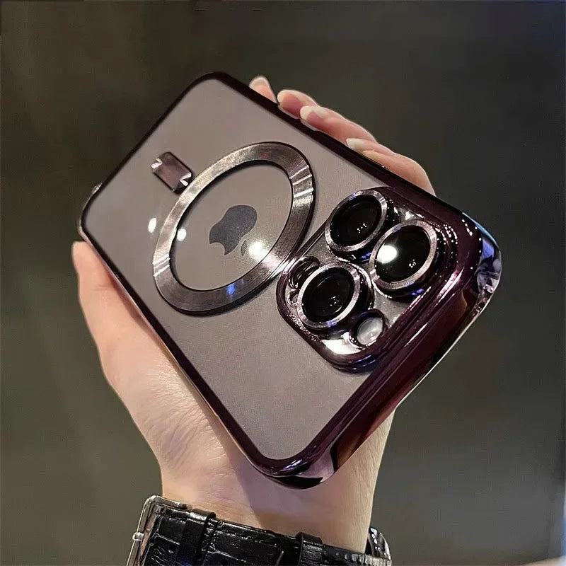 Luxury Magnetic Clear Case for iPhone Shockproof