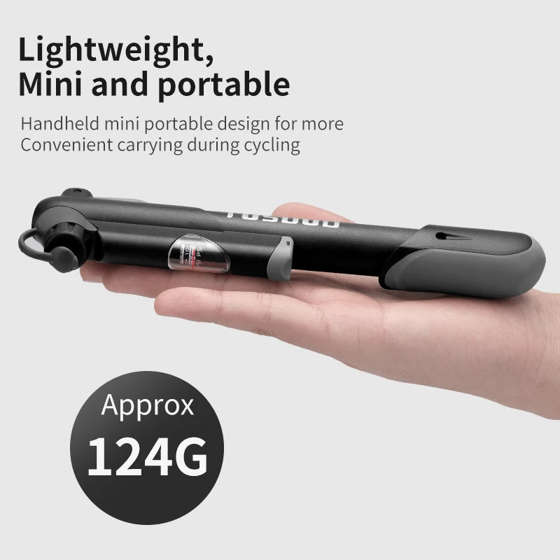 TOSUOD Bicycle Air Pump Compatible With Both Presta And Schrader Valves For Bike Pumps Portable Mini 120PSI Air Pump
